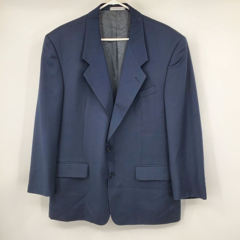 Yves Saint Laurent‎ YSL Navy Blue 2 Button Formal Blazer Suit Jacket